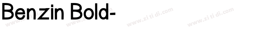 Benzin Bold字体转换